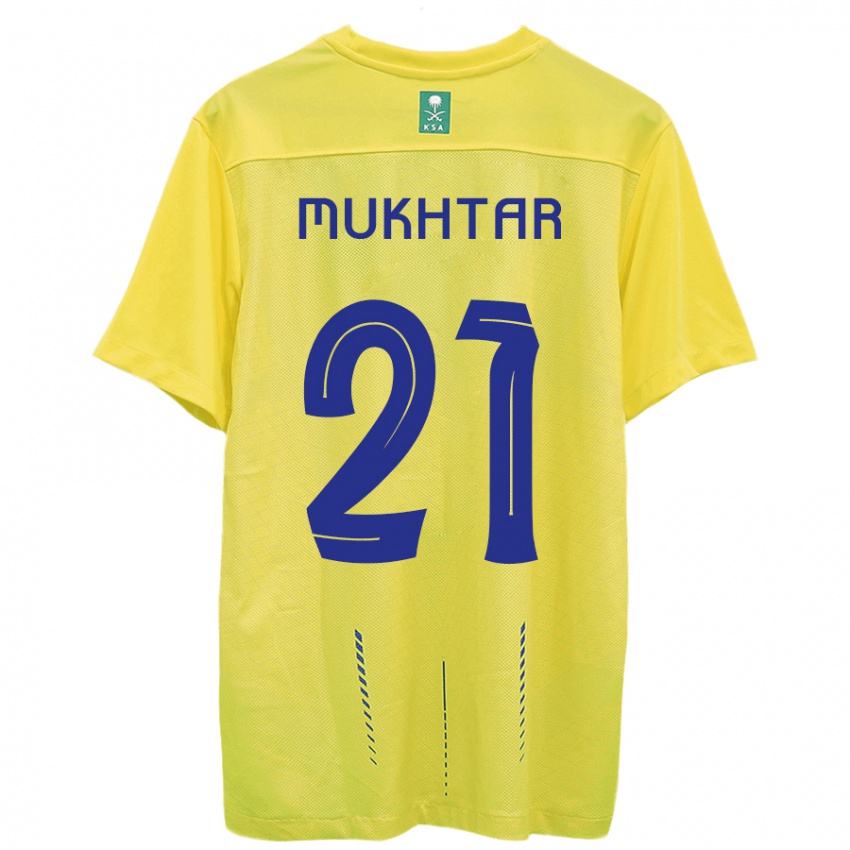 Kinder Mukhtar Ali #21 Gelb Heimtrikot Trikot 2023/24 T-Shirt