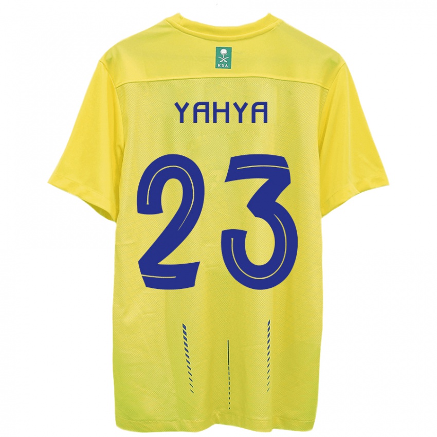 Kinder Ayman Yahya #23 Gelb Heimtrikot Trikot 2023/24 T-Shirt