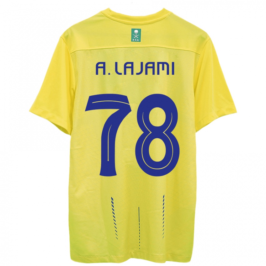 Kinder Ali Lajami #78 Gelb Heimtrikot Trikot 2023/24 T-Shirt