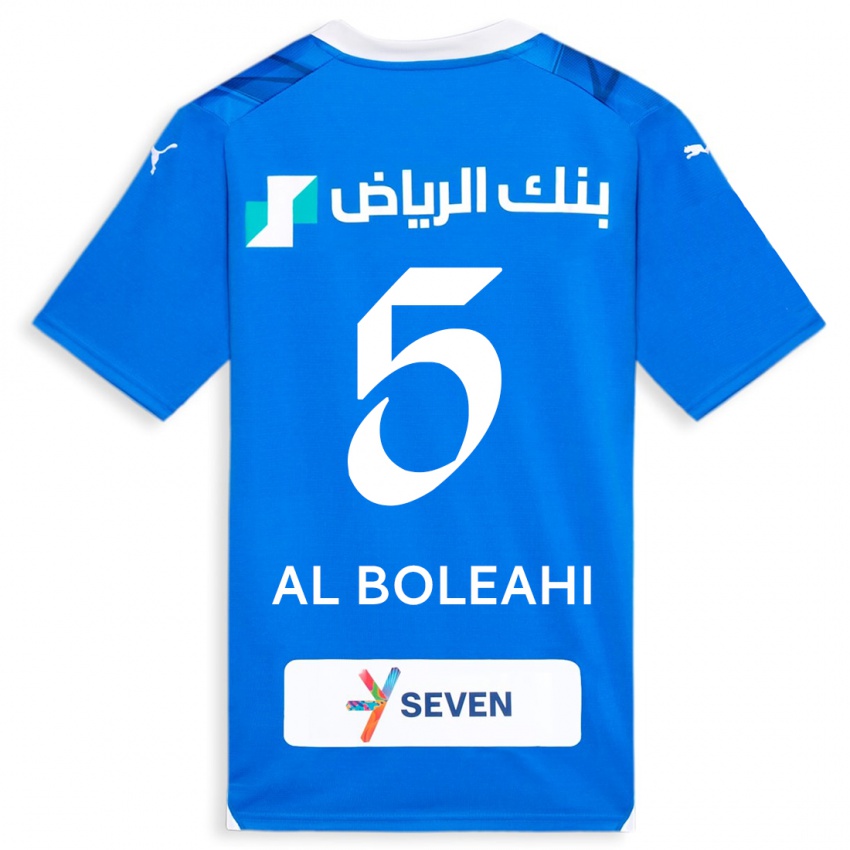 Kinder Ali Al-Boleahi #5 Blau Heimtrikot Trikot 2023/24 T-Shirt