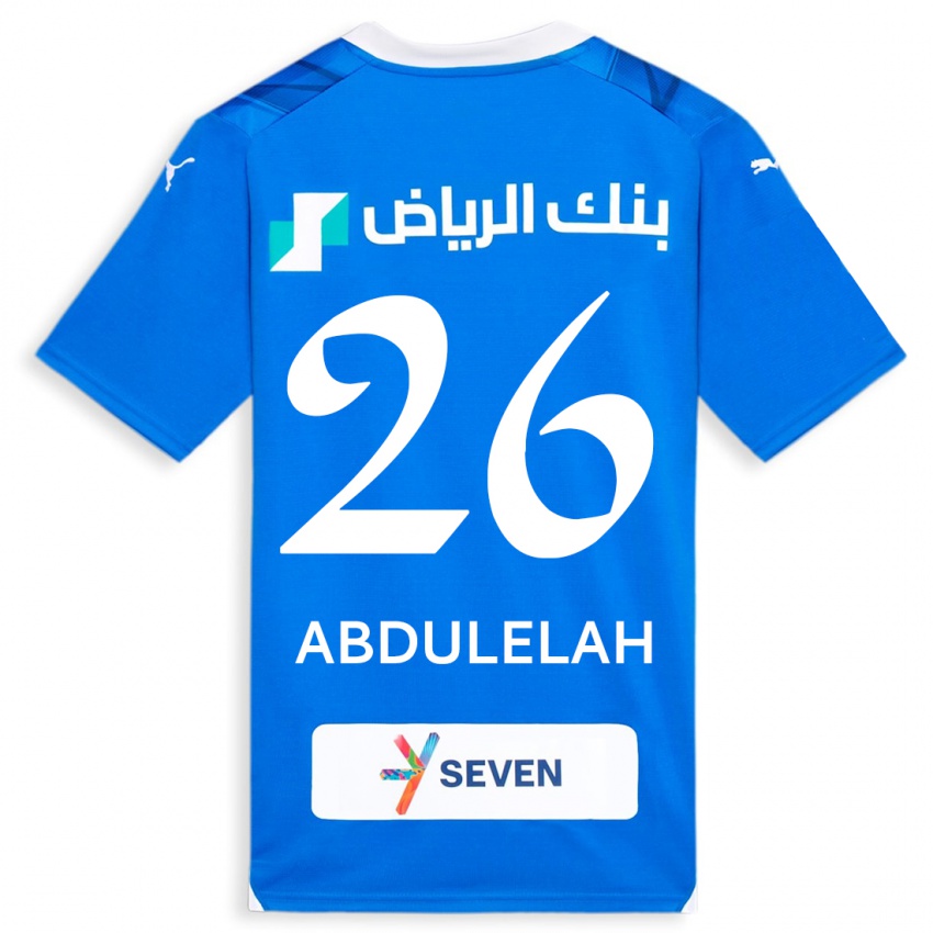Kinder Abdulelah Al-Malki #26 Blau Heimtrikot Trikot 2023/24 T-Shirt