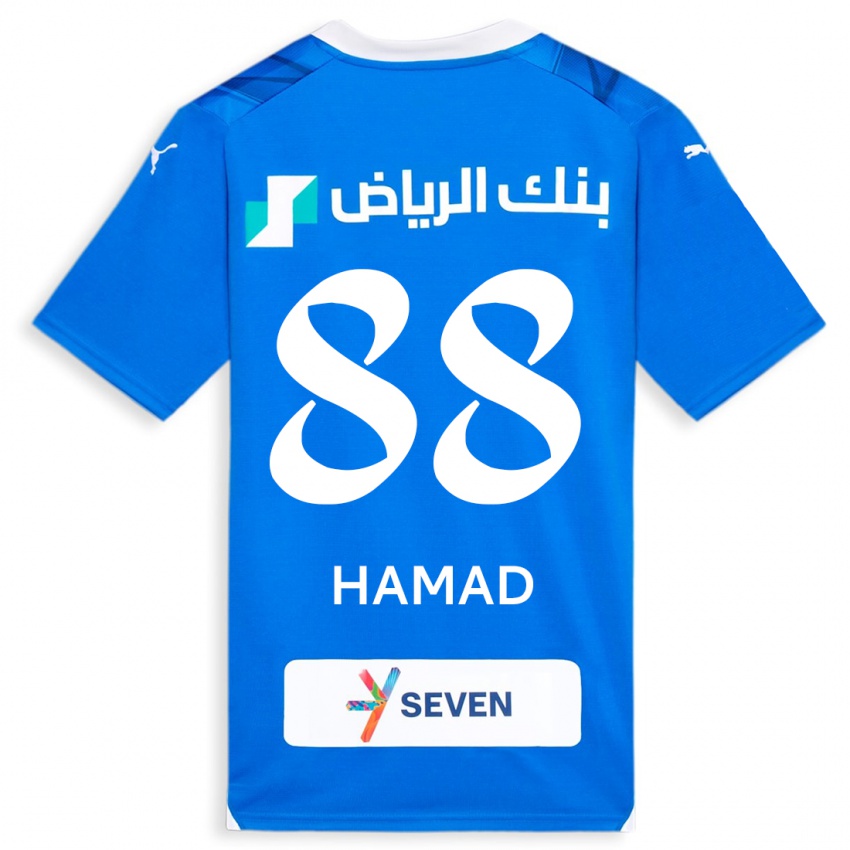 Kinder Hamad Al-Yami #88 Blau Heimtrikot Trikot 2023/24 T-Shirt