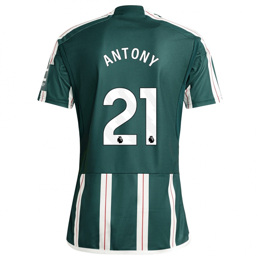 Kinder Antony #21 Dunkelgrün Auswärtstrikot Trikot 2023/24 T-Shirt