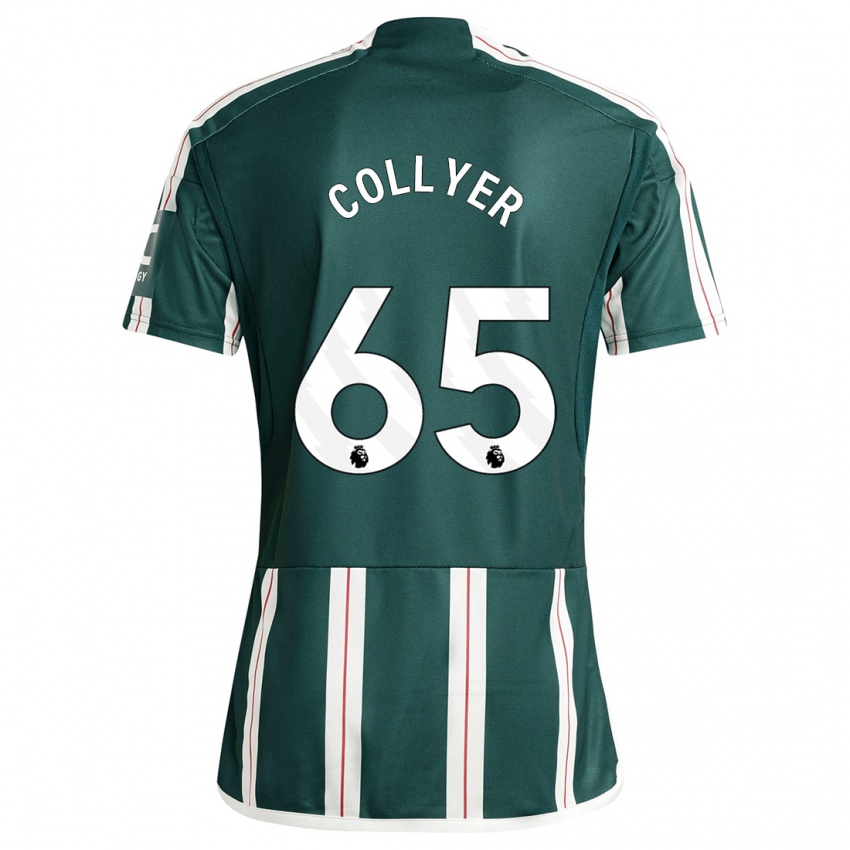 Kinder Toby Collyer #65 Dunkelgrün Auswärtstrikot Trikot 2023/24 T-Shirt