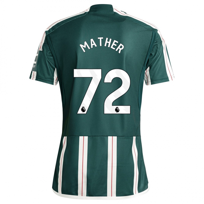 Kinder Sam Mather #72 Dunkelgrün Auswärtstrikot Trikot 2023/24 T-Shirt