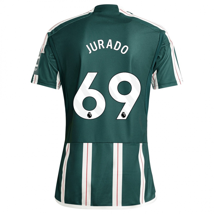 Kinder Marc Jurado #69 Dunkelgrün Auswärtstrikot Trikot 2023/24 T-Shirt