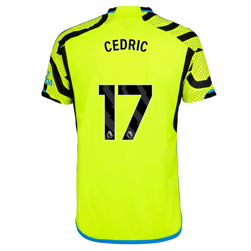 Kinder Cedric Soares #17 Gelb Auswärtstrikot Trikot 2023/24 T-Shirt