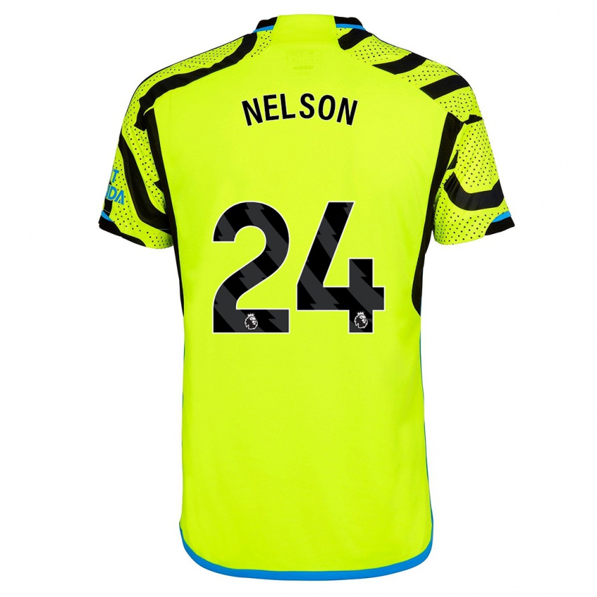 Kinder Reiss Nelson #24 Gelb Auswärtstrikot Trikot 2023/24 T-Shirt