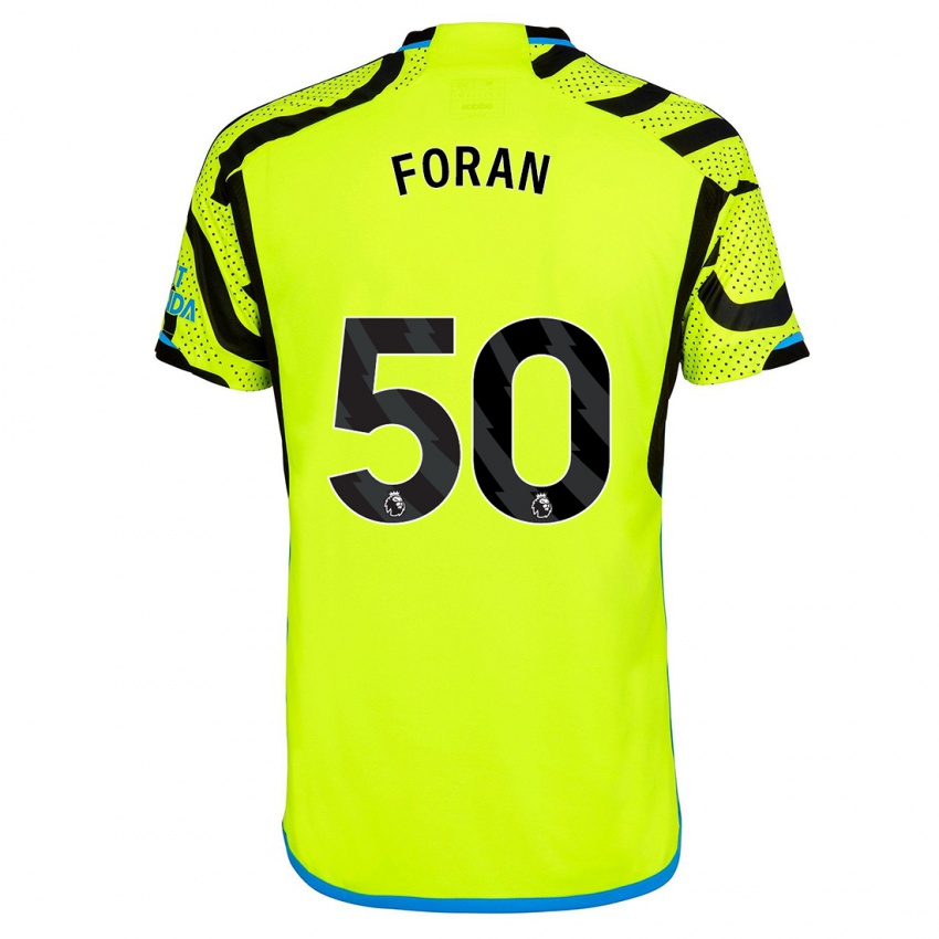 Kinder Taylor Foran #50 Gelb Auswärtstrikot Trikot 2023/24 T-Shirt