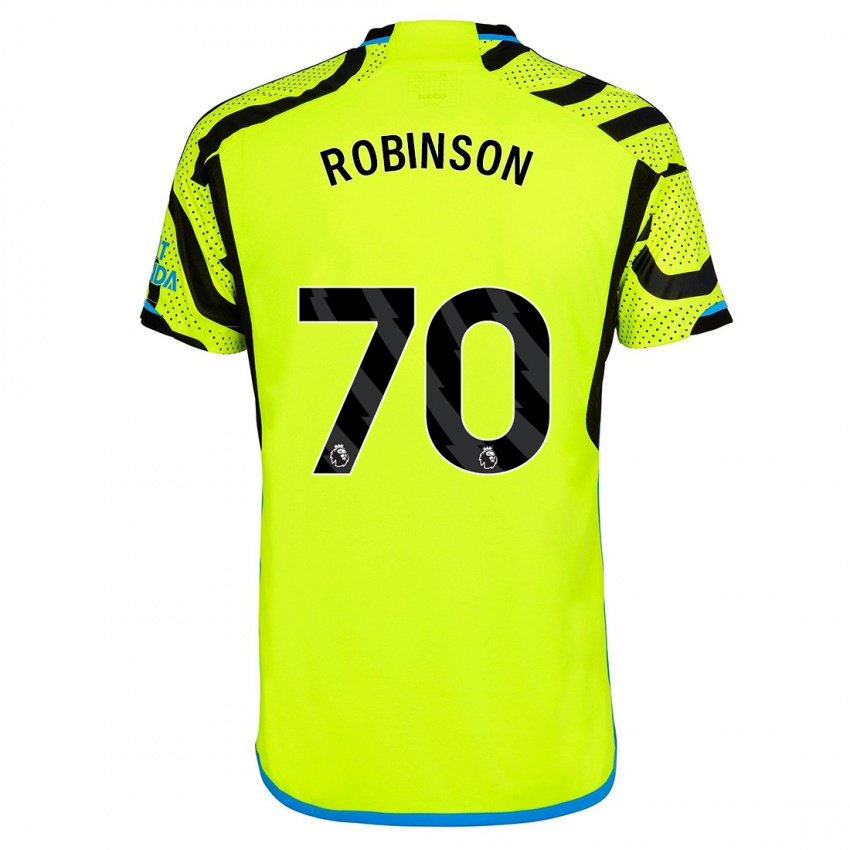 Kinder Josh Robinson #70 Gelb Auswärtstrikot Trikot 2023/24 T-Shirt