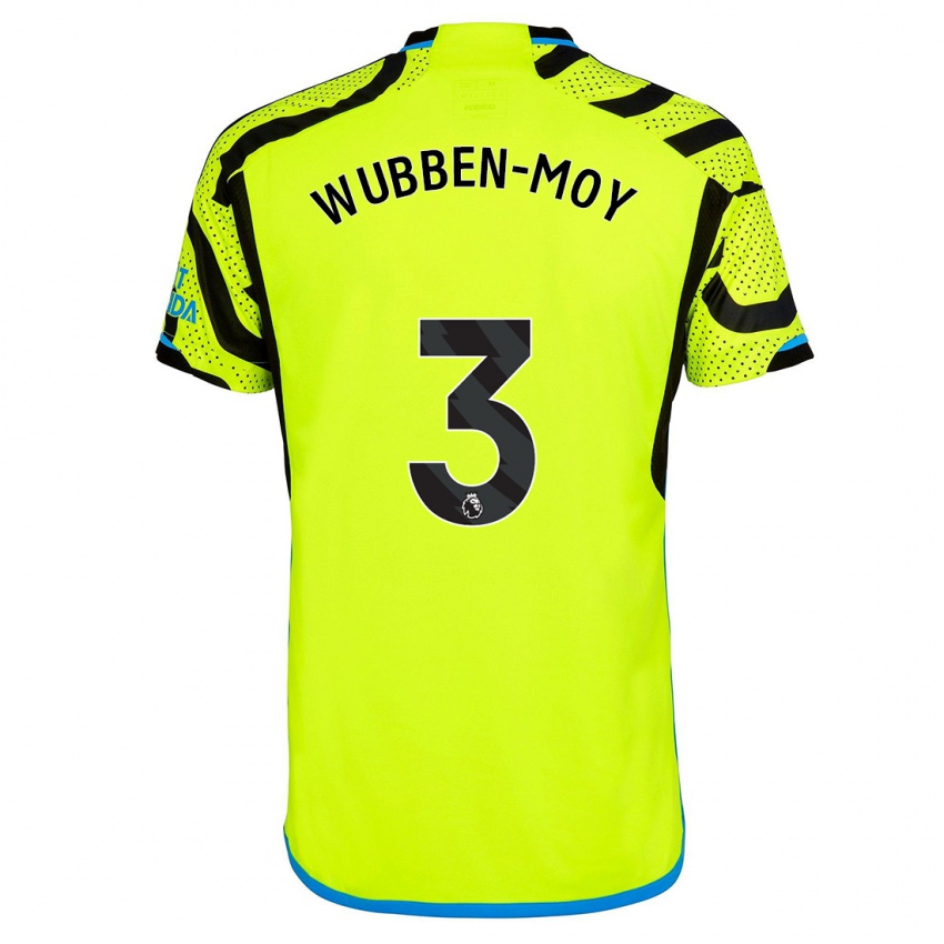 Kinder Lotte Wubben-Moy #3 Gelb Auswärtstrikot Trikot 2023/24 T-Shirt