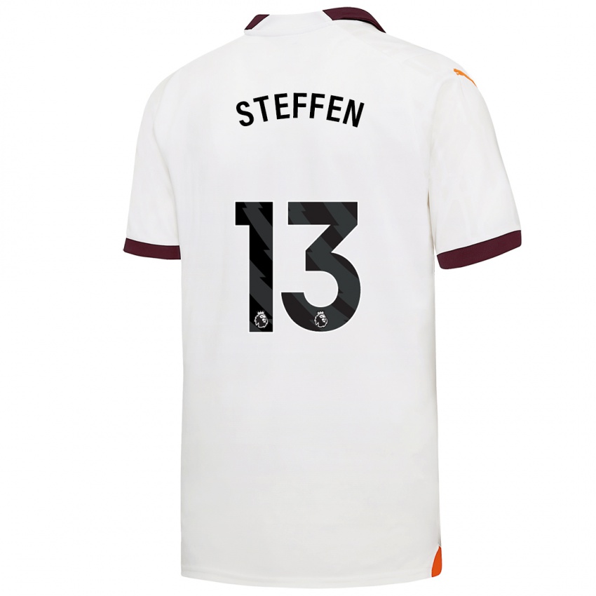 Kinder Zack Steffen #13 Weiß Auswärtstrikot Trikot 2023/24 T-Shirt