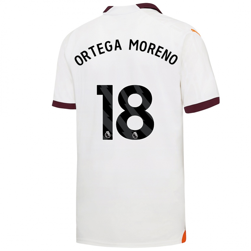 Kinder Stefan Ortega Moreno #18 Weiß Auswärtstrikot Trikot 2023/24 T-Shirt