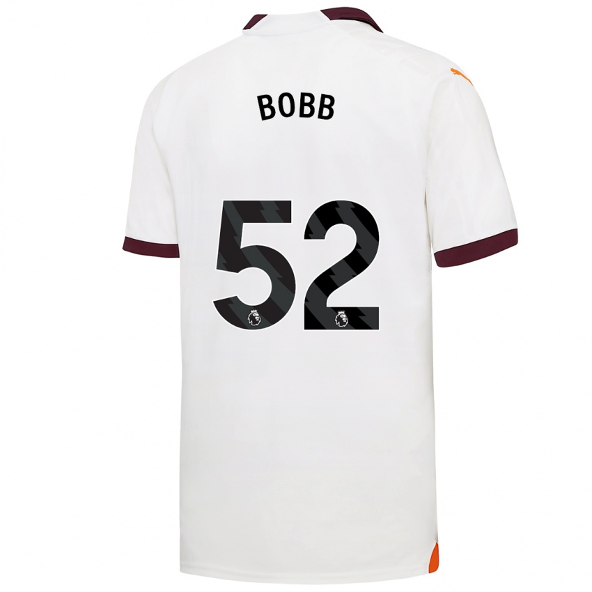 Kinder Oscar Bobb #52 Weiß Auswärtstrikot Trikot 2023/24 T-Shirt
