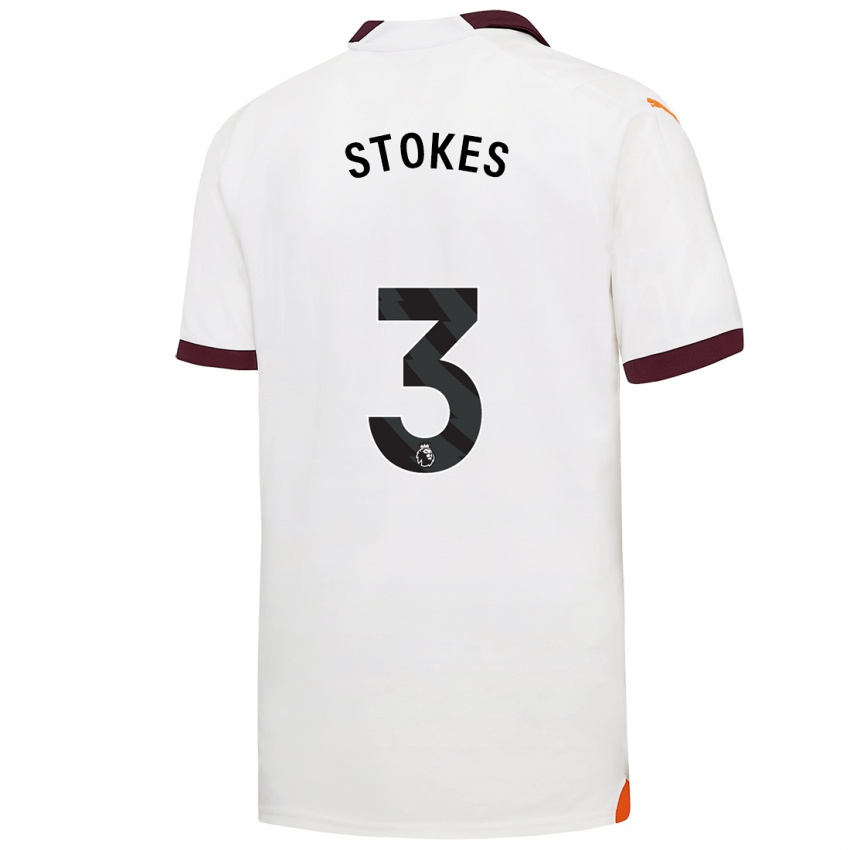 Kinder Demi Stokes #3 Weiß Auswärtstrikot Trikot 2023/24 T-Shirt