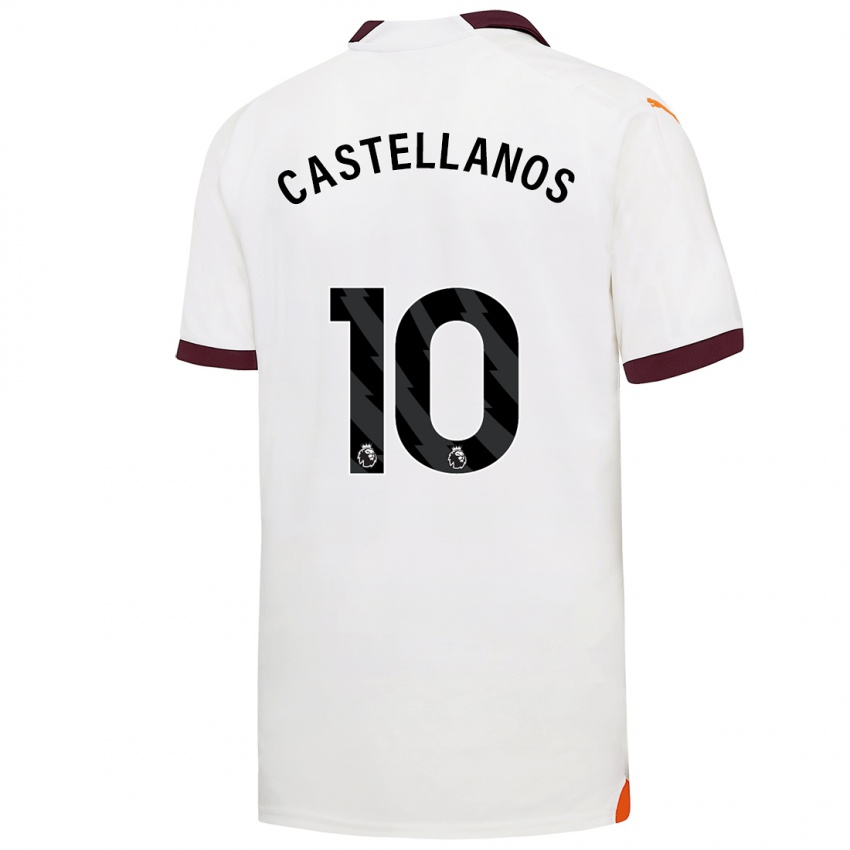 Kinder Deyna Castellanos #10 Weiß Auswärtstrikot Trikot 2023/24 T-Shirt