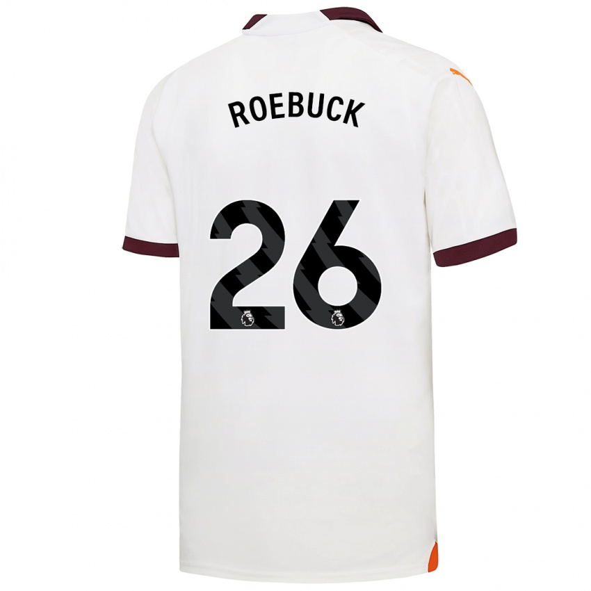 Kinder Ellie Roebuck #26 Weiß Auswärtstrikot Trikot 2023/24 T-Shirt