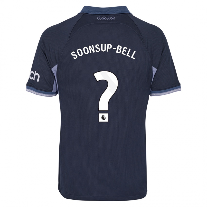 Kinder Jude Soonsup-Bell #0 Dunkelblau Auswärtstrikot Trikot 2023/24 T-Shirt