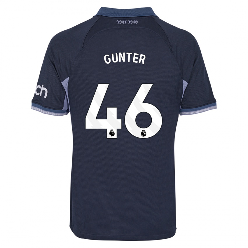 Kinder Luca Gunter #46 Dunkelblau Auswärtstrikot Trikot 2023/24 T-Shirt