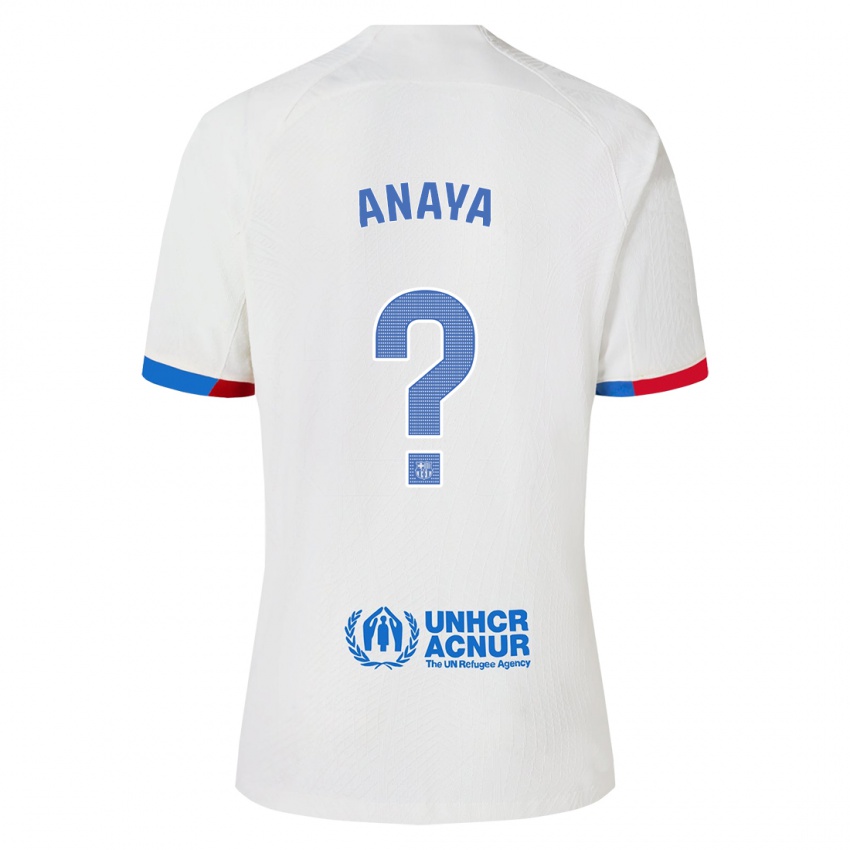 Kinder Joan Anaya #0 Weiß Auswärtstrikot Trikot 2023/24 T-Shirt
