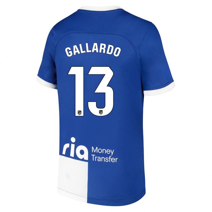 Kinder Lola Gallardo #13 Blau Weiss Auswärtstrikot Trikot 2023/24 T-Shirt