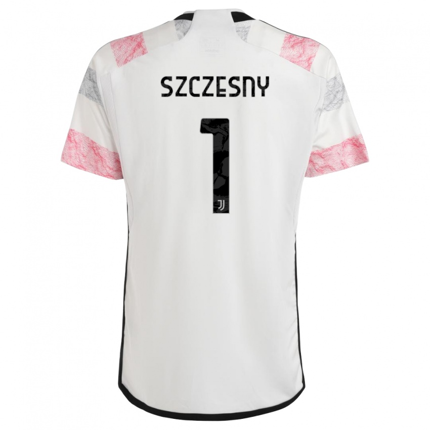 Kinder Wojciech Szczesny #1 Weiß Rosa Auswärtstrikot Trikot 2023/24 T-Shirt