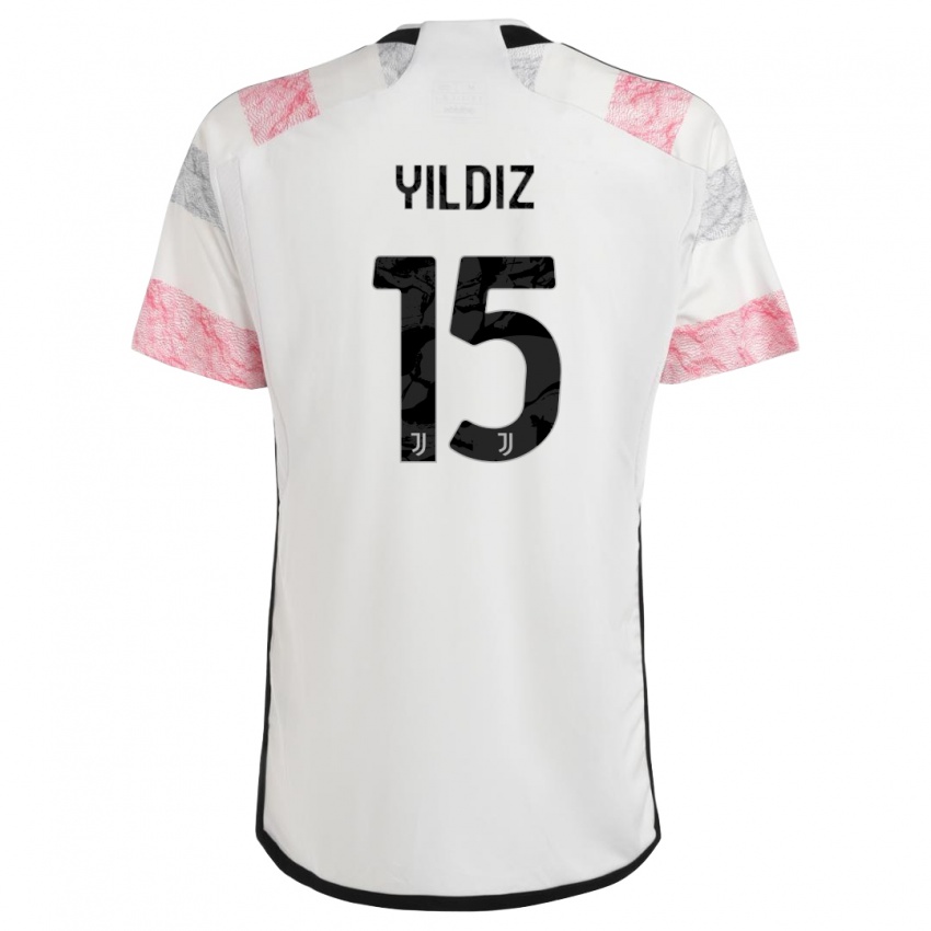 Kinder Kenan Yildiz #0 Weiß Rosa Auswärtstrikot Trikot 2023/24 T-Shirt