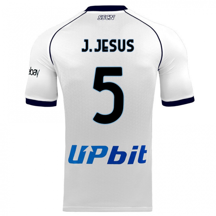 Kinder Juan Jesus #5 Weiß Auswärtstrikot Trikot 2023/24 T-Shirt
