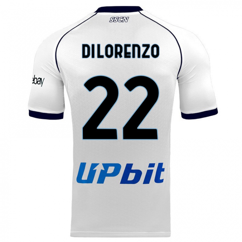 Kinder Giovanni Di Lorenzo #22 Weiß Auswärtstrikot Trikot 2023/24 T-Shirt