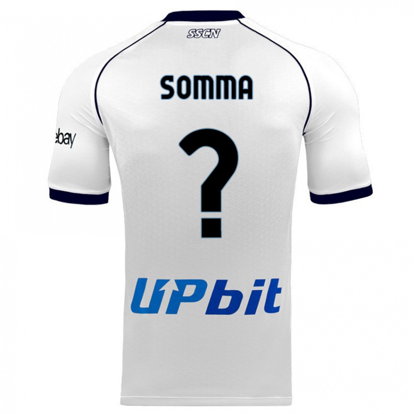 Kinder Francesco Somma #0 Weiß Auswärtstrikot Trikot 2023/24 T-Shirt