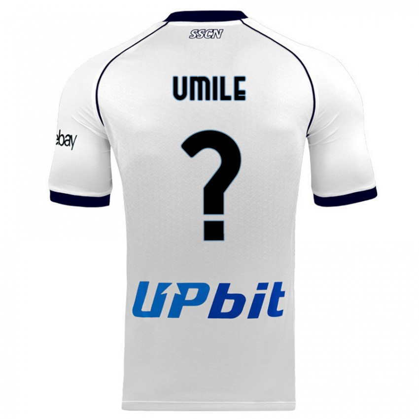 Kinder Bruno Umile #0 Weiß Auswärtstrikot Trikot 2023/24 T-Shirt