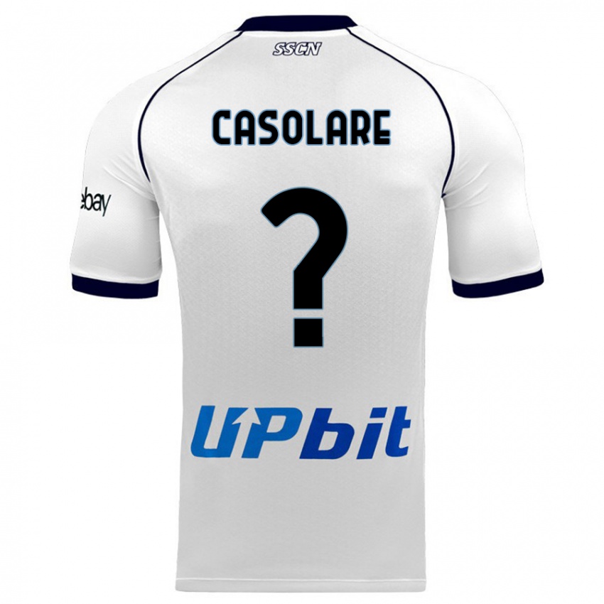 Kinder Gabriel Casolare #0 Weiß Auswärtstrikot Trikot 2023/24 T-Shirt