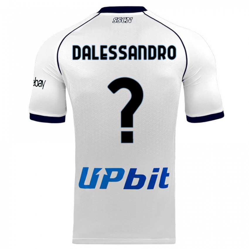 Kinder Nicola Dalessandro #0 Weiß Auswärtstrikot Trikot 2023/24 T-Shirt