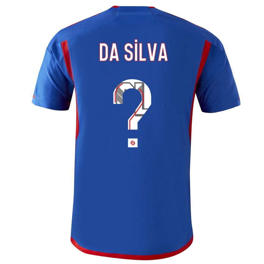 Kinder Florent Da Silva #0 Blau Rot Auswärtstrikot Trikot 2023/24 T-Shirt