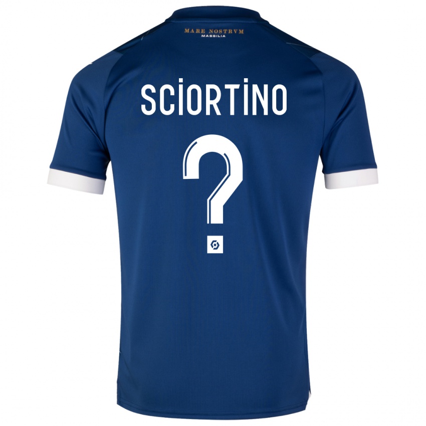 Kinder Paolo Sciortino #0 Dunkelblau Auswärtstrikot Trikot 2023/24 T-Shirt