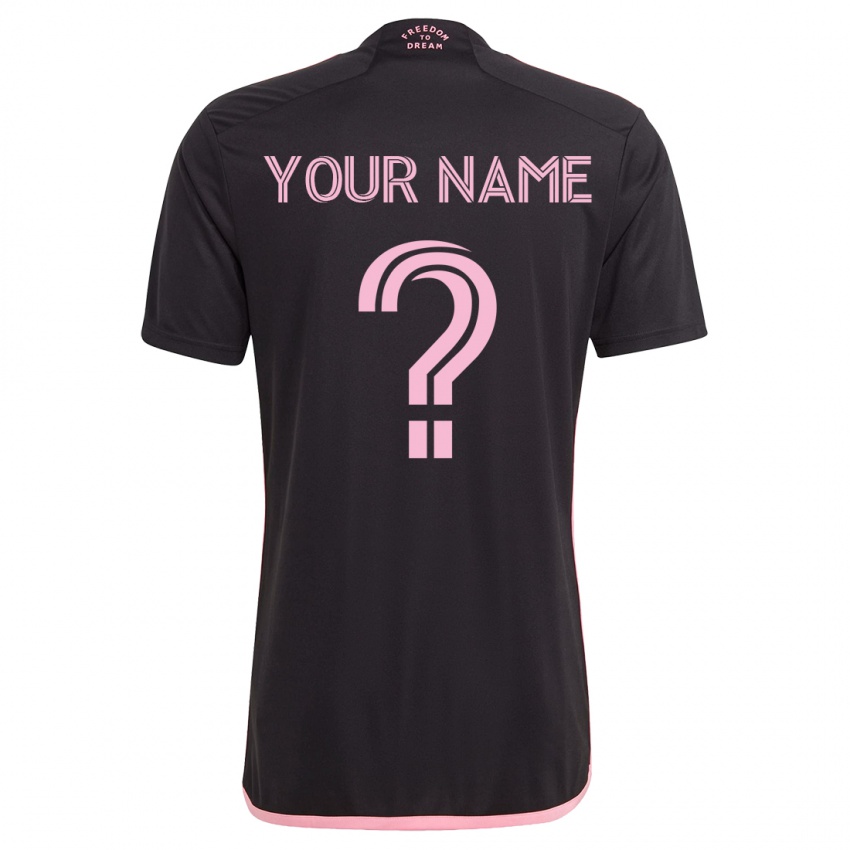 Kinder Ihren Namen #0 Schwarz Auswärtstrikot Trikot 2023/24 T-Shirt