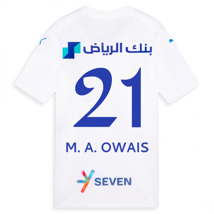 Kinder Mohammed Al-Owais #21 Weiß Auswärtstrikot Trikot 2023/24 T-Shirt