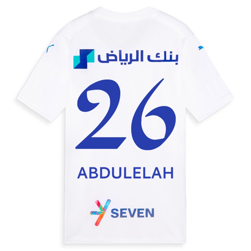 Kinder Abdulelah Al-Malki #26 Weiß Auswärtstrikot Trikot 2023/24 T-Shirt