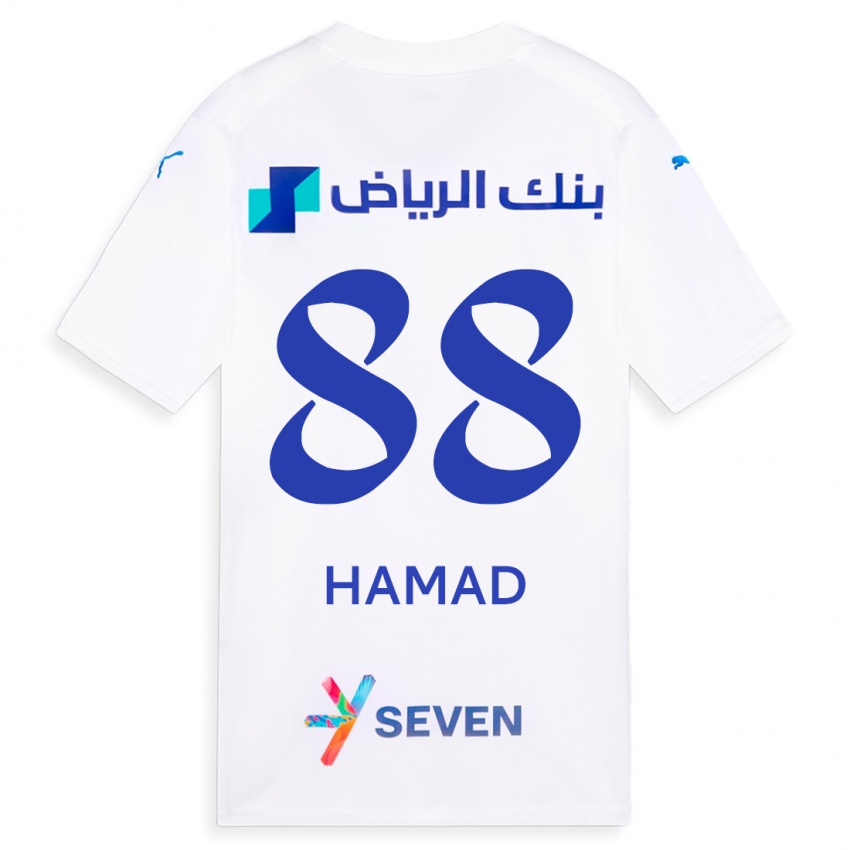 Kinder Hamad Al-Yami #88 Weiß Auswärtstrikot Trikot 2023/24 T-Shirt