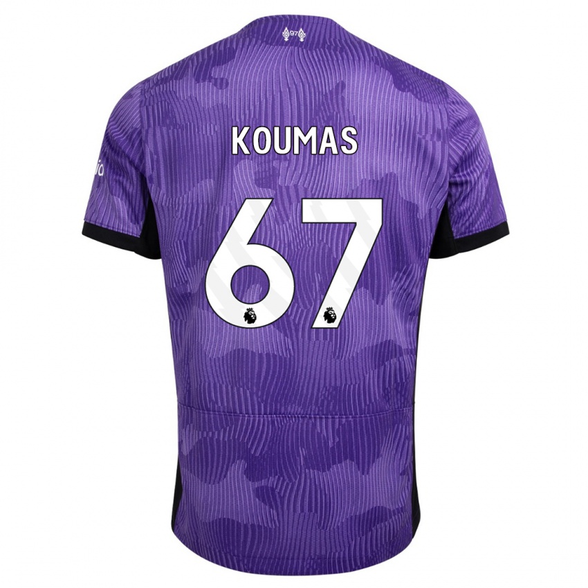 Kinder Lewis Koumas #67 Lila Ausweichtrikot Trikot 2023/24 T-Shirt