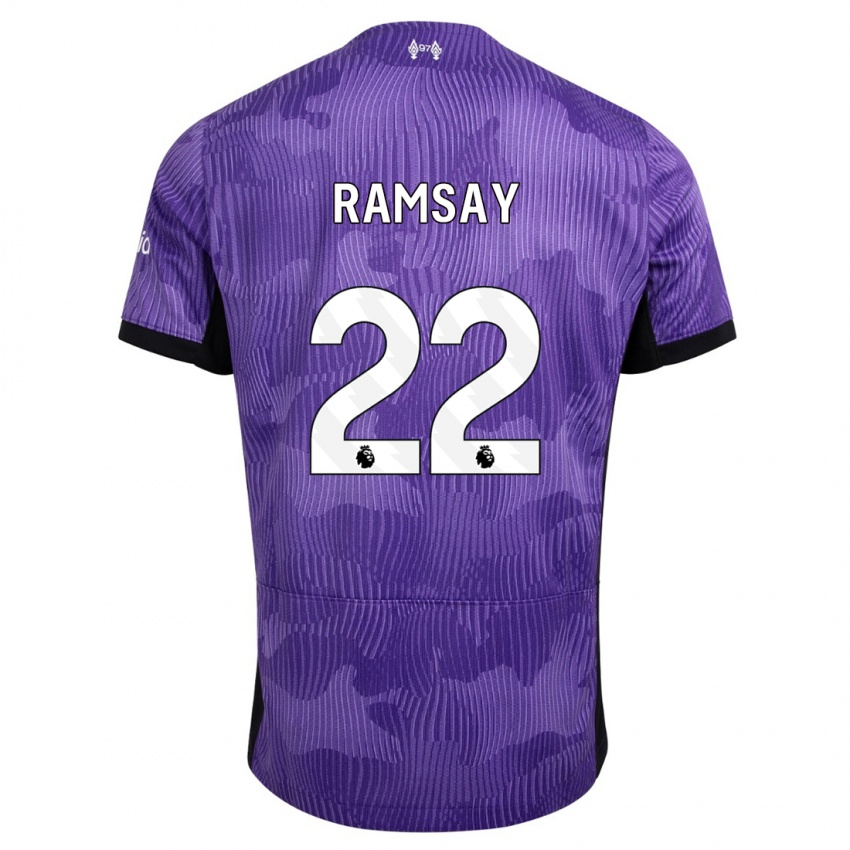 Kinder Calvin Ramsay #22 Lila Ausweichtrikot Trikot 2023/24 T-Shirt