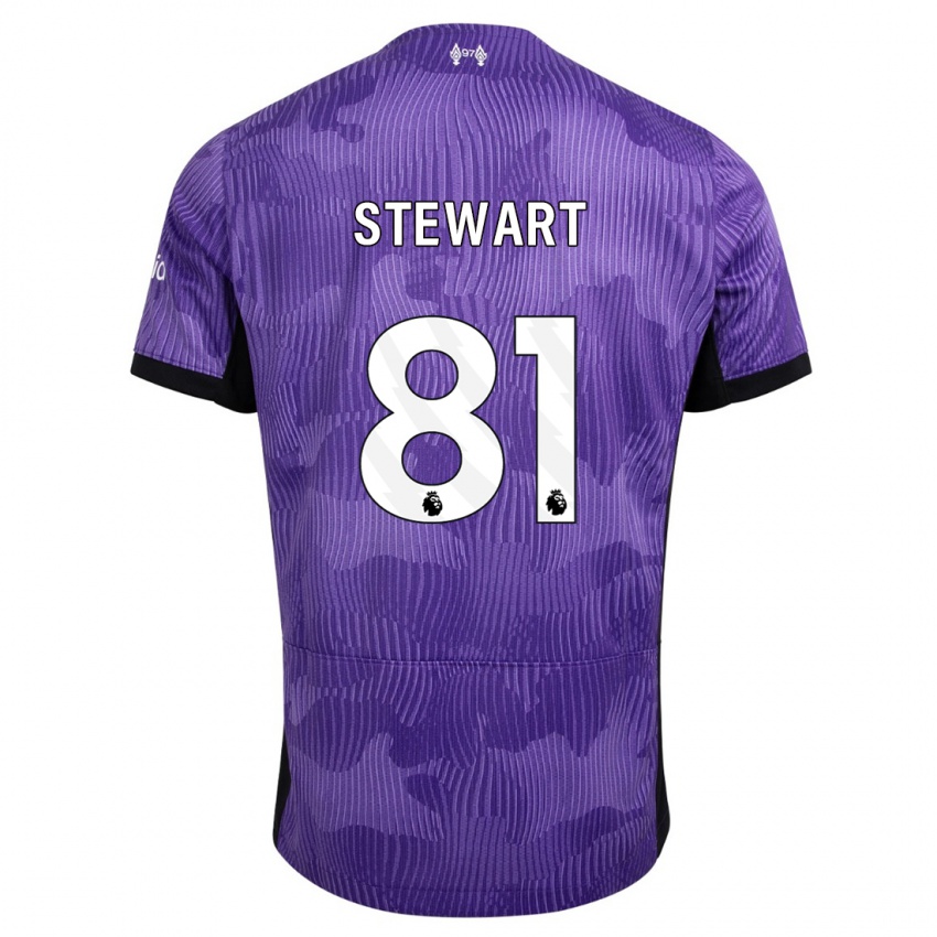 Kinder Layton Stewart #81 Lila Ausweichtrikot Trikot 2023/24 T-Shirt