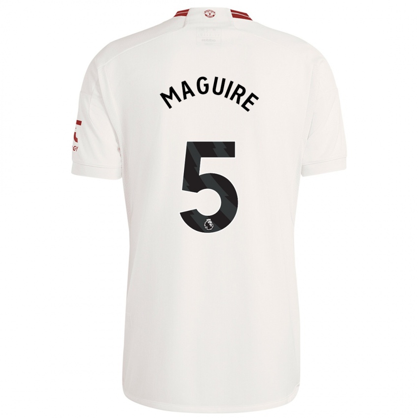 Kinder Harry Maguire #5 Weiß Ausweichtrikot Trikot 2023/24 T-Shirt