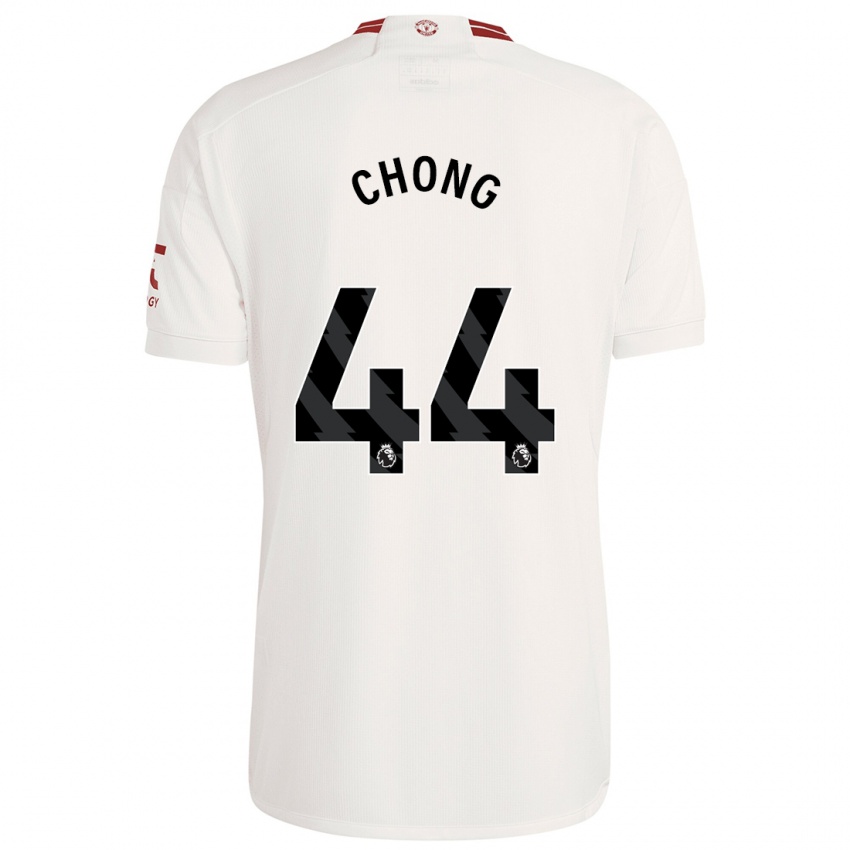 Kinder Tahith Chong #44 Weiß Ausweichtrikot Trikot 2023/24 T-Shirt