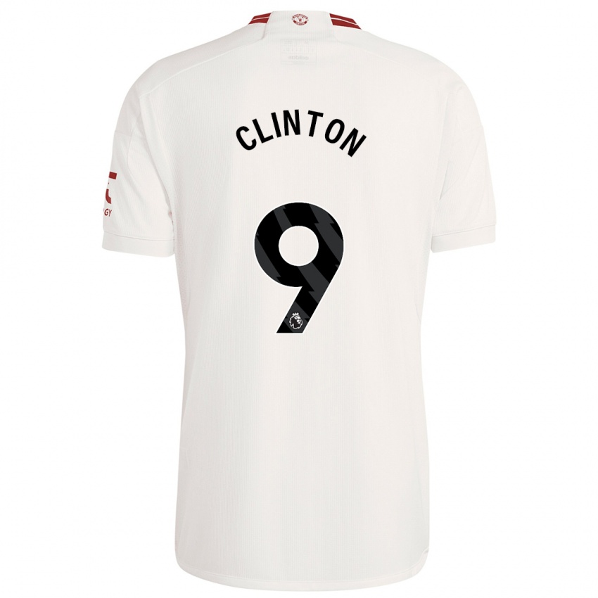 Kinder Grace Clinton #9 Weiß Ausweichtrikot Trikot 2023/24 T-Shirt