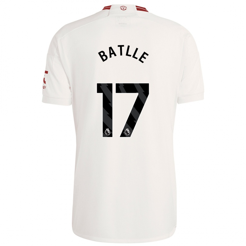 Kinder Ona Batlle #17 Weiß Ausweichtrikot Trikot 2023/24 T-Shirt