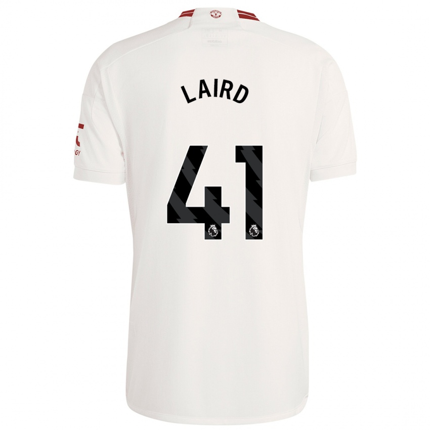 Kinder Ethan Laird #41 Weiß Ausweichtrikot Trikot 2023/24 T-Shirt