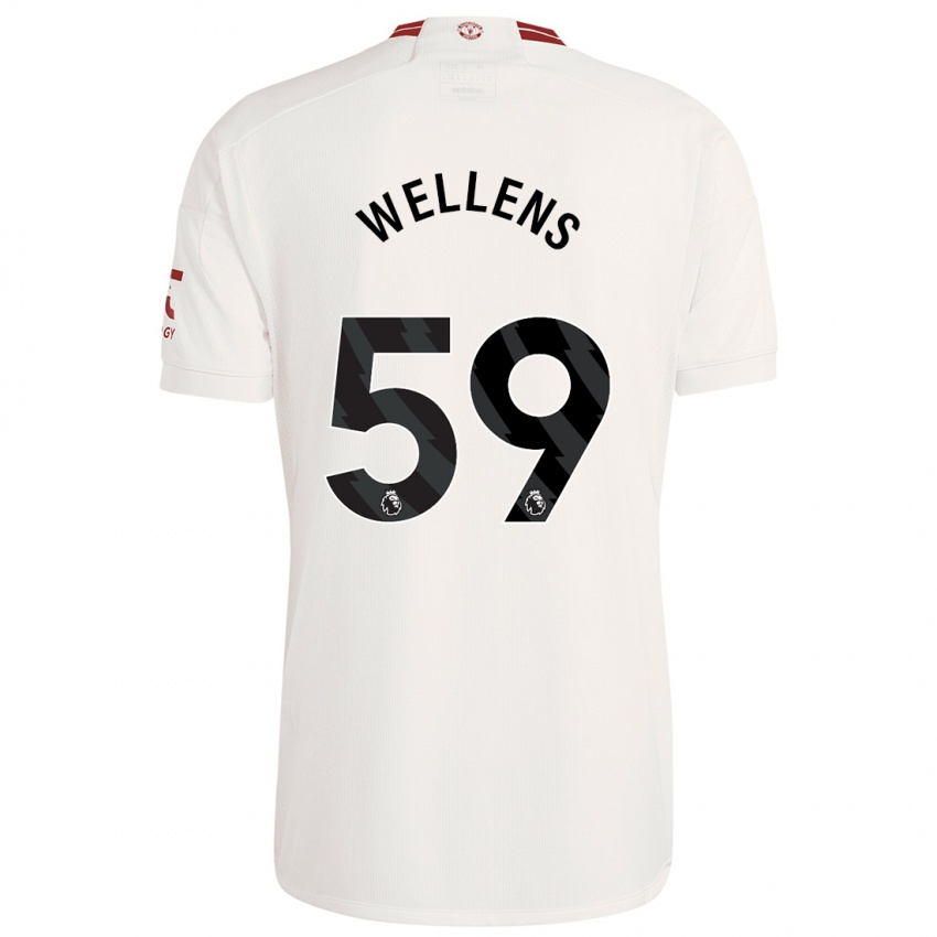 Kinder Charlie Wellens #59 Weiß Ausweichtrikot Trikot 2023/24 T-Shirt