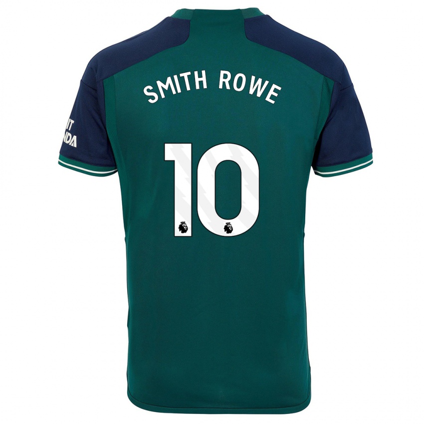 Kinder Emile Smith Rowe #10 Grün Ausweichtrikot Trikot 2023/24 T-Shirt