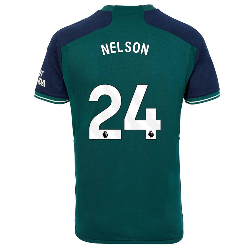 Kinder Reiss Nelson #24 Grün Ausweichtrikot Trikot 2023/24 T-Shirt